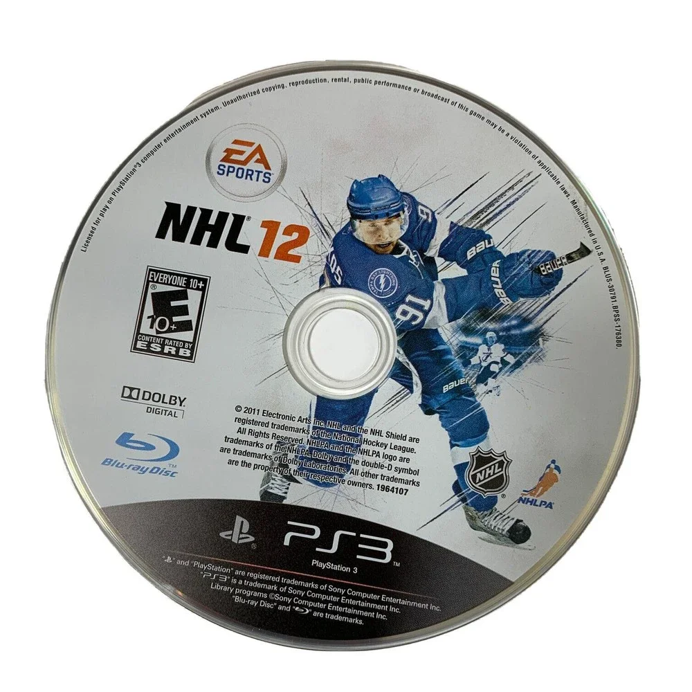 EA Sports NHL 12 Sony PlayStation 3, 2011 PS3 Hockey Video Game Complete Eit
